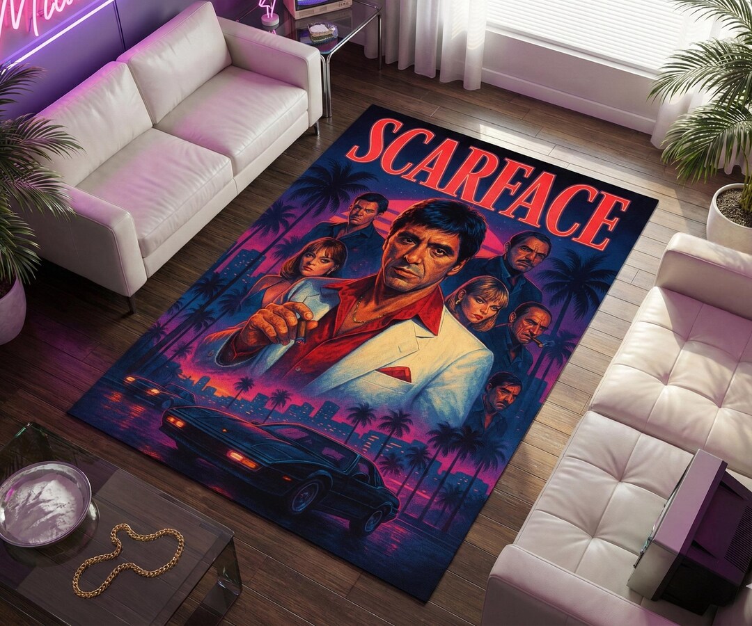 Tony Iro Rug Scarface Rug: Scarface Rugs, Tony Montana Rug - Etsy