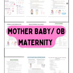OB Maternity / Postpartum / Newborn Nursing Notes plus Mark Klimek Notes