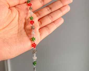 Palestinian beaded dainty bracelet, gift for her, handmade