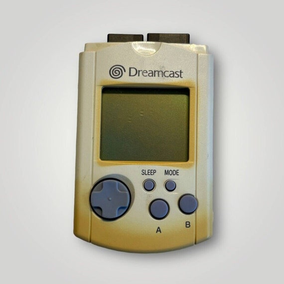 Official Sega Dreamcast VMU Visual Memory Unit Card Gray Tested C
