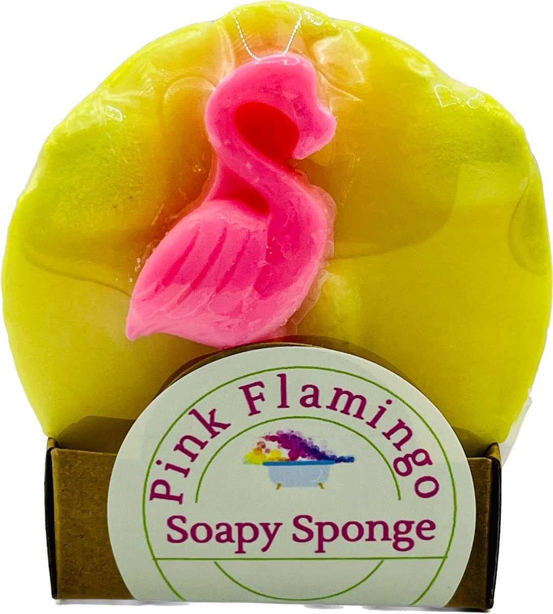 Soap Infused Luxury Bath Sponge With Decorative Guest Soap Etsy