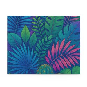 Tropical Leaf Jigsaw Puzzle: Vibrant Colors, Stress Relief, Family Fun