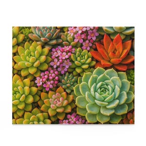 Succulent Garden Puzzle: Family Fun Nature Decor