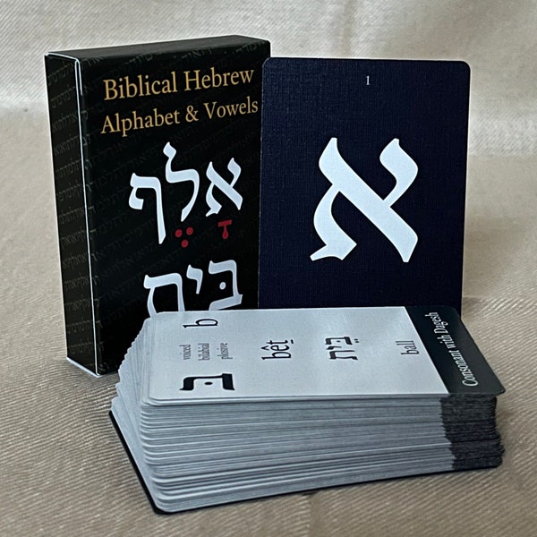 Biblical Hebrew Flashcards - Alphabet & Vowels