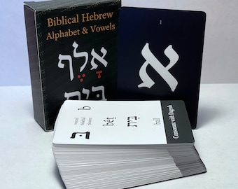 Biblical Hebrew Flashcards - Alphabet & Vowels