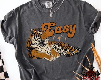 easy Tiger png, Tiger png, vintage png, retro png, funny png