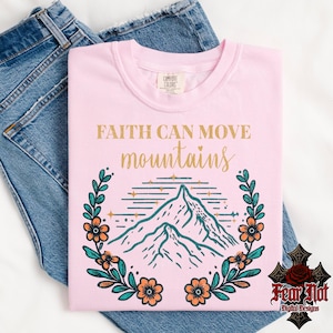 faith can move mountains png, Bible verse png, Christian png, western png, western Christian png, God png, faith png, mountains png