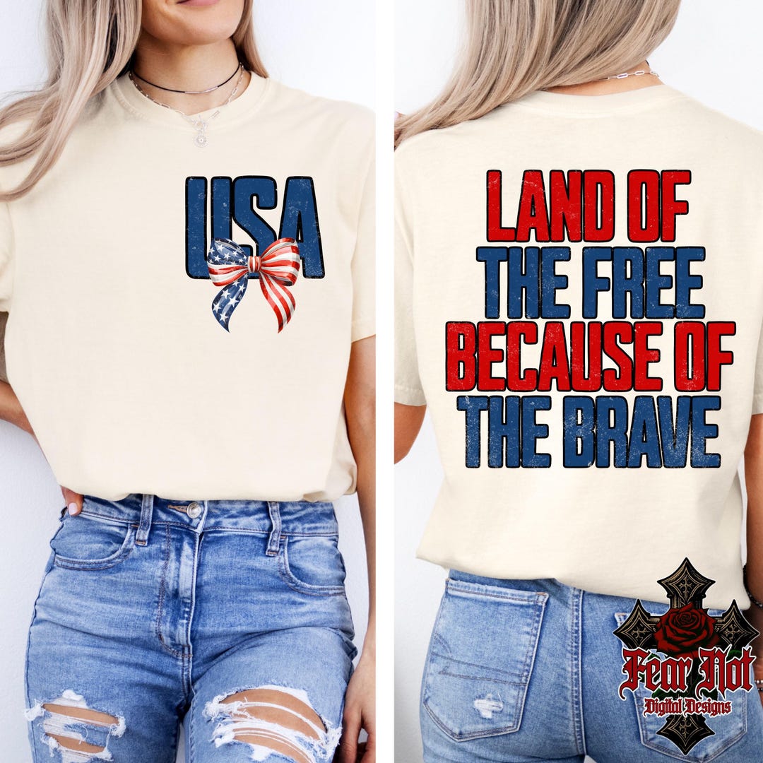 4th of July Png, Land of the Free Png, Because of the Brave Png ...