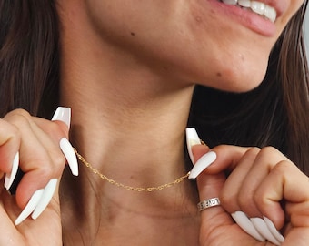 18K Gold Filled Twist Chain Necklace, Twist Chain, Rope, Dainty, Paperclip Chain, Cable Chain, Curb Chain, Link Chain, Rope Chain, handmade
