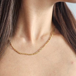 18K Gold Filled Figaro Chain Necklace, Twist Chain, Rope, Dainty, Paperclip Chain, Cable Chain, Curb Chain, Link Chain, Rope Chain, handmade