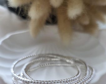 Simple pearl bracelet, layering bracelet, wedding bracelet, dainty bracelet
