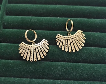 RBG Earrings, Ruth Bader Ginsburg Earrings, Feminist Gift, Empowered Women Gift,  Freedom Memorial Jewelry, Christmas Gift