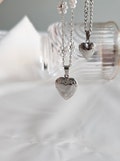 Sterling Silver Heart Locket Necklace, Custom Engraved Necklace, Photo Necklace, Personalized Gifts, Gift for Mom, Anniversary Gifts, gift