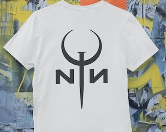 Industrial Rock NIИ Quake Mashup Performance Tee – 90s Retro Gamer Apparel
