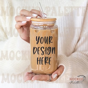 16oz Glass Can Mockup, Coffee mug mock up, mug mockups, modern model mock ups, rustic 16 oz Beer Can Mockup, Coffee Drink Mockup download
