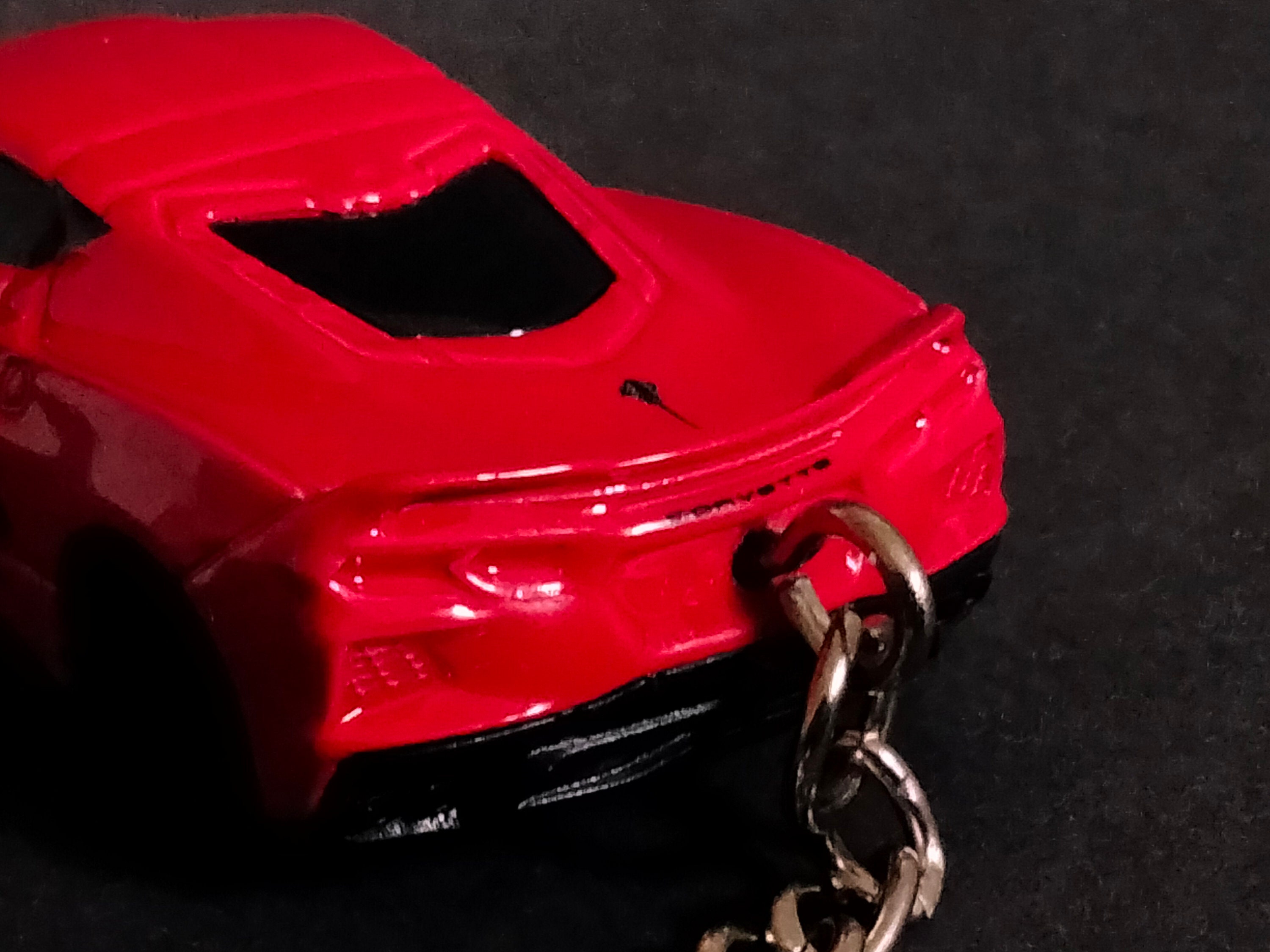 Chevrolet Corvette C8 Stingray Die Cast Keychain Red 1/64 Scale Etsy