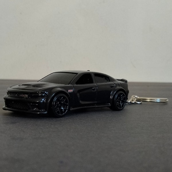 Dodge Charger R/T Scat Pack 392 Widebody Custom Die Cast Keychain Black