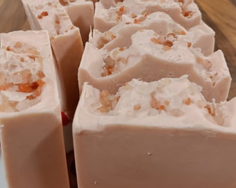 Pink himalayan salt soap
