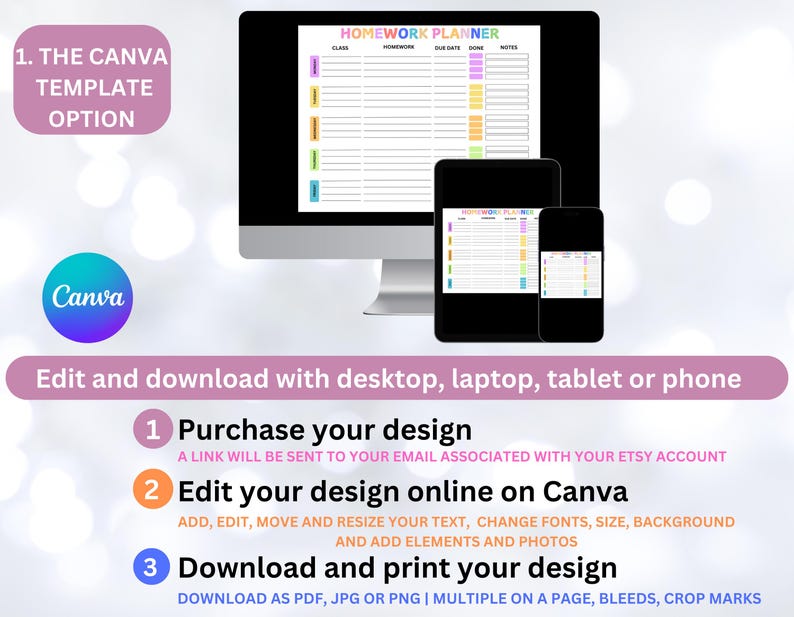 Editable Homework Planner for Teachers | Printable Assignment Tracker ...