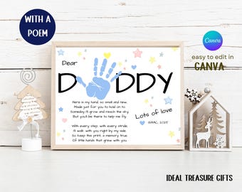 Father's Day Handprint Art: Poem for Daddy (Digital Download)