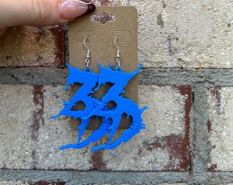 Zeds Dead inspired 3D printed earrings (pair of earrings)