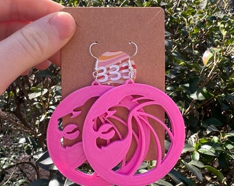Seven Lions inspired 3D printed earrings
