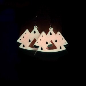 Wakaan Watermelon inspired 3D printed earrings image 4