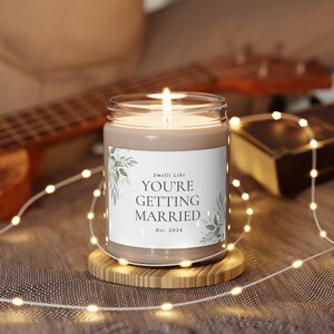 Getting Married Candle, Engagement Candle, Wedding Gift, Bride Gift, Engagement gift, 2024 Bride, Wedding Season, 4 Scents