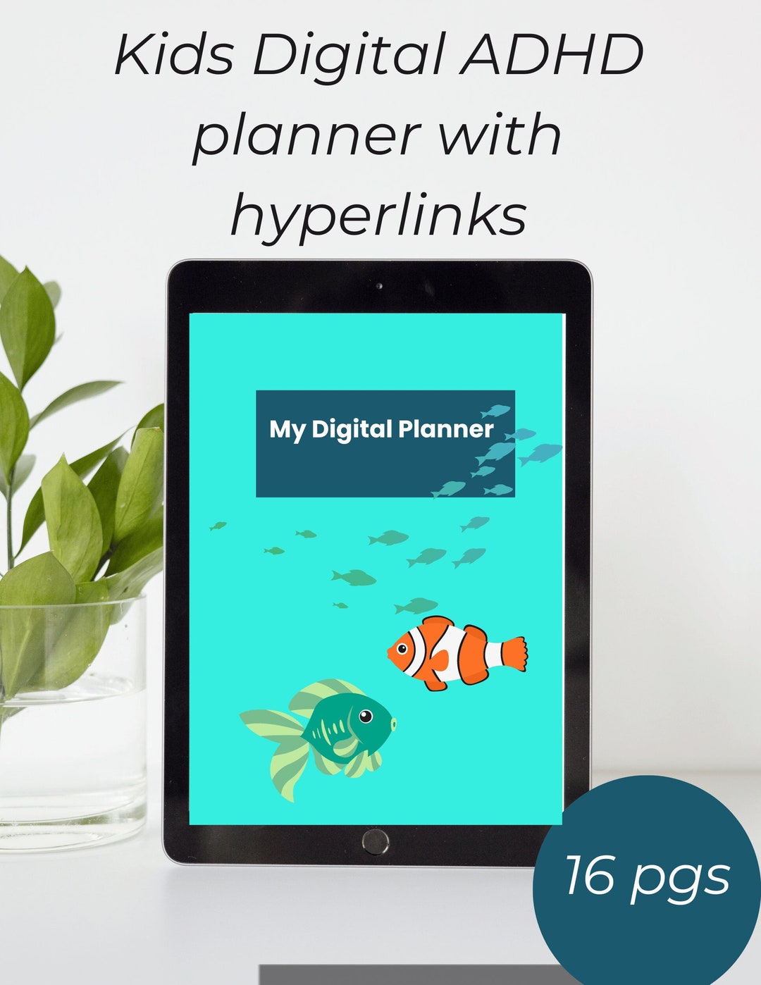 ADHD Kids Digital Planner Undated ADHD Planner Digital Etsy