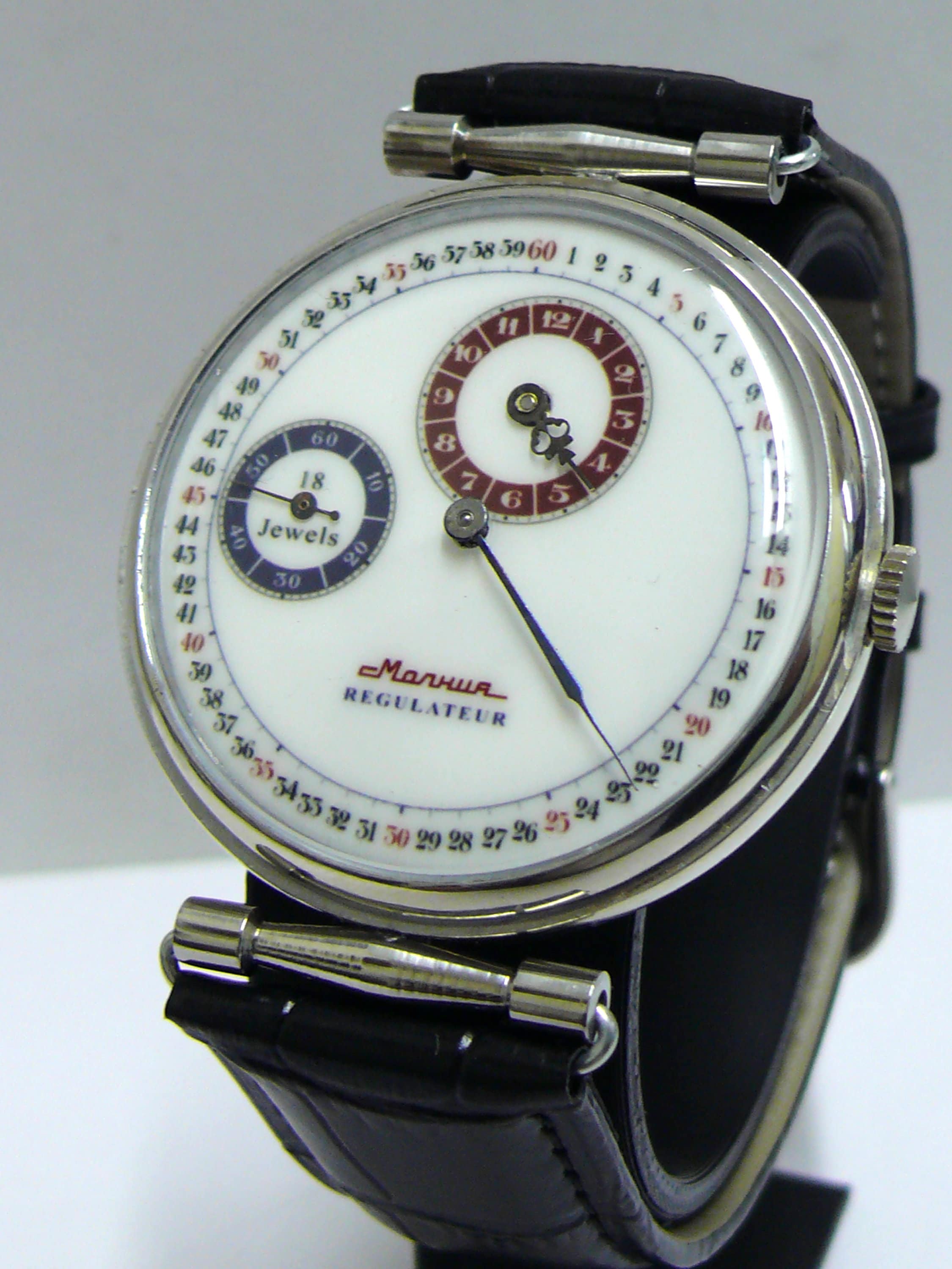 1970's Molnija/molnia Regulateur regulator Soviet Gents Wristwatch ...