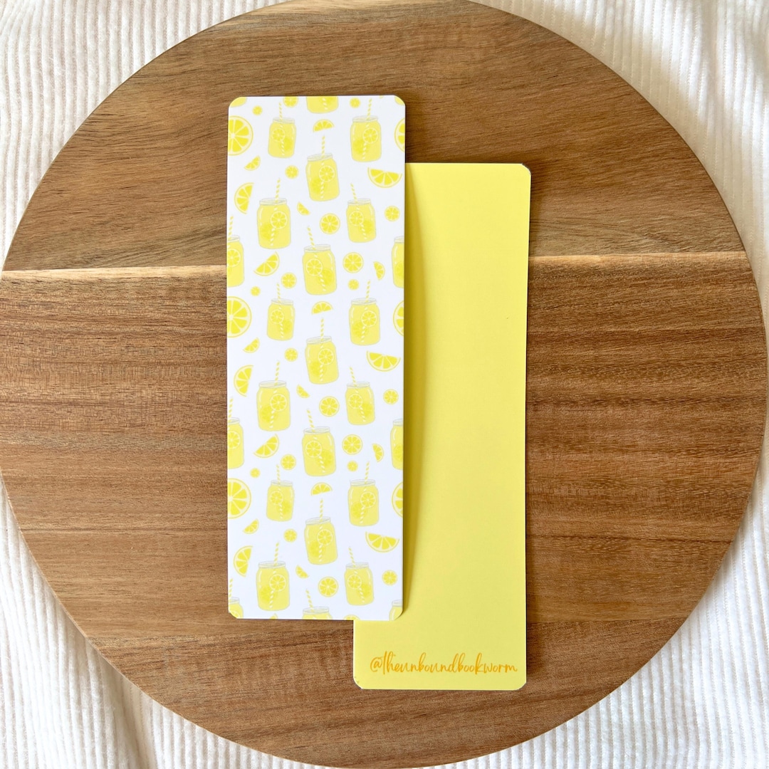 Lemon Bookmark | Fruit Book Mark, Cute Bookmark, Book Themed Gift, Book ...