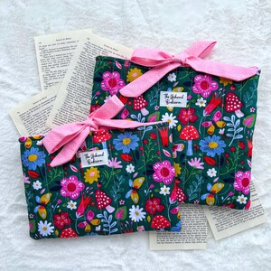 Cottage Core Book Sleeve | Book Gifts for Book Lovers, Book Themed Gift, Book Lover Gift Idea, Book Related Gift, Book Merch, Book Club Gift