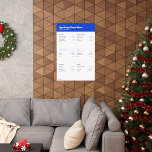 TypeScript Cheat Sheet Poster | Developer Type Reference | Programmer Wall Art zdjęcie 20