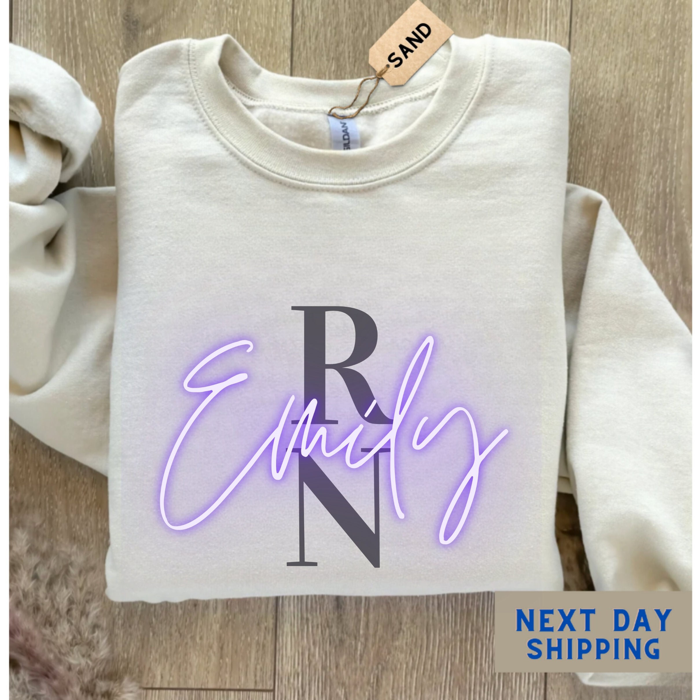 Personalized RN Nurse Shirt, Custom Nurse Sweatshirt