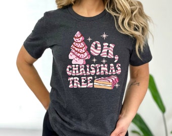 Oh Weihnachtsbaum Sweatshirt, Weihnachtskuchen Sweatshirt, Weihnachten Crewneck Pullover, lustige Weihnachten Shirt Weihnachten Tee Weihnachten Pullover Frauen