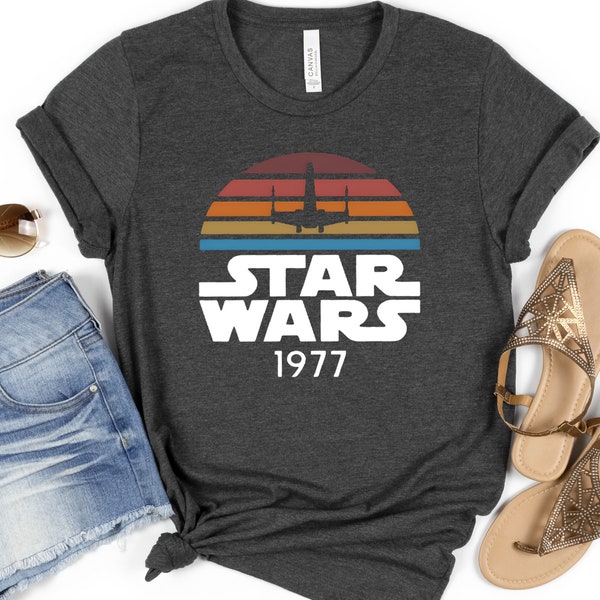 Star Wars 1977 Shirt, Star Wars Shirt, Swing Sweatshirt, Disney Star Wars Shirt, Disneyland Shirt, Star Wars Gift, Retro Starwars T-shirt