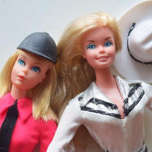 Rare Equestrienne & Western Barbie with TNT / Superstar face and busy hands, Mattel Europe