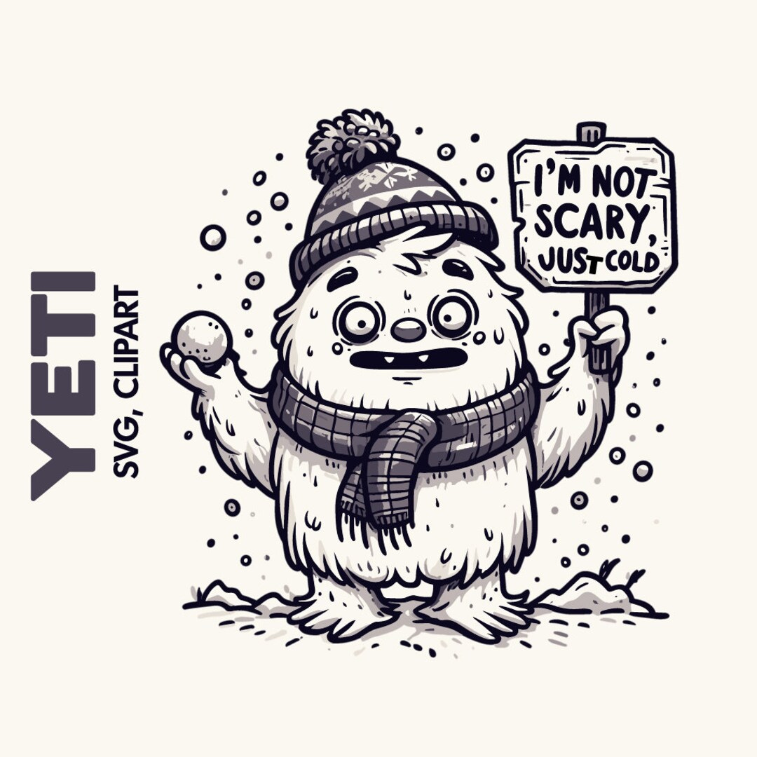 Yeti Svg, Sasquatch Svg, Bigfoot Svg, Big Foot Svg, Bigfoot Vector