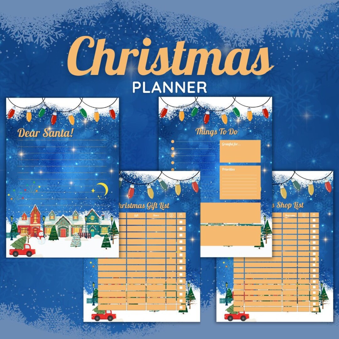 Christmas Planner PDF Xmas Planner Christmas To Do List Etsy Christmas Planner PDF Xmas Planner Christmas To Do List Etsy