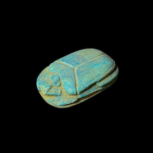 Aegyptischer Skarabäus, der dekorative Glückskarabäus im alten Ägypten, Skarabäuskäfersymbol