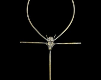 【エジプト現地購入・レア】アンク十字（生命の鍵）☥ インテリア／お守りにも エジプトのアンク。アンクの鍵。アンクのお守り。生命の鍵（エジプト製