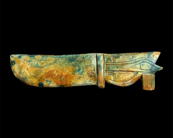 Eye of Horus Stone Knife: Ancient Egypt Necklace