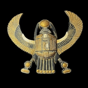 Egyptian Winged Scarab with God Anubis symbol for wall hanging decors