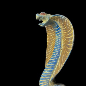 Ancient Egyptian Uraeus cobra statue, snake gifts for Snakes lovers