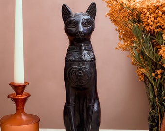 Ancient Egyptian Goddess Bastet statue, Home decor statues made in Egypt