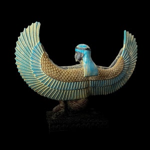 Estatua vintage de la diosa egipcia Isis, decoración única imagen 1
