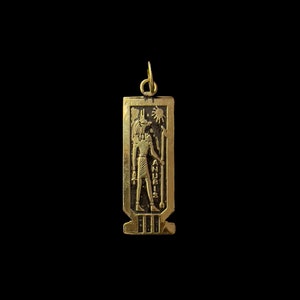 Egyptian God Anubis Pendant necklace, Anubis Charm. Jackal pendant for God Anubis