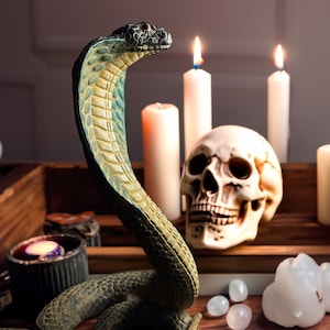 Ancient Egyptian Uraeus cobra statue, snake gifts for Snakes lovers