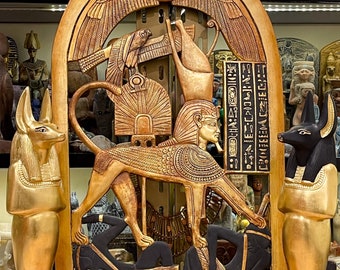 King Tutankhamun Ceremonial Shield Replica: Rare Egyptian Collection