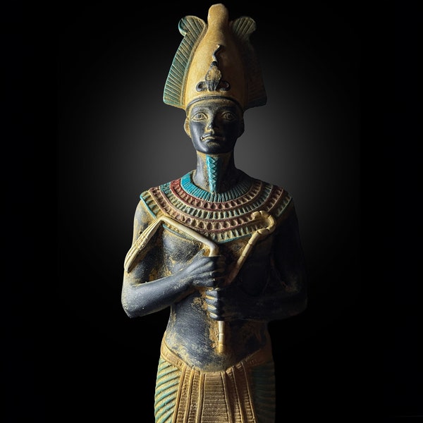 Statue égyptienne du Dieu Osiris, Statuette unique pour le Dieu égyptien Osiris